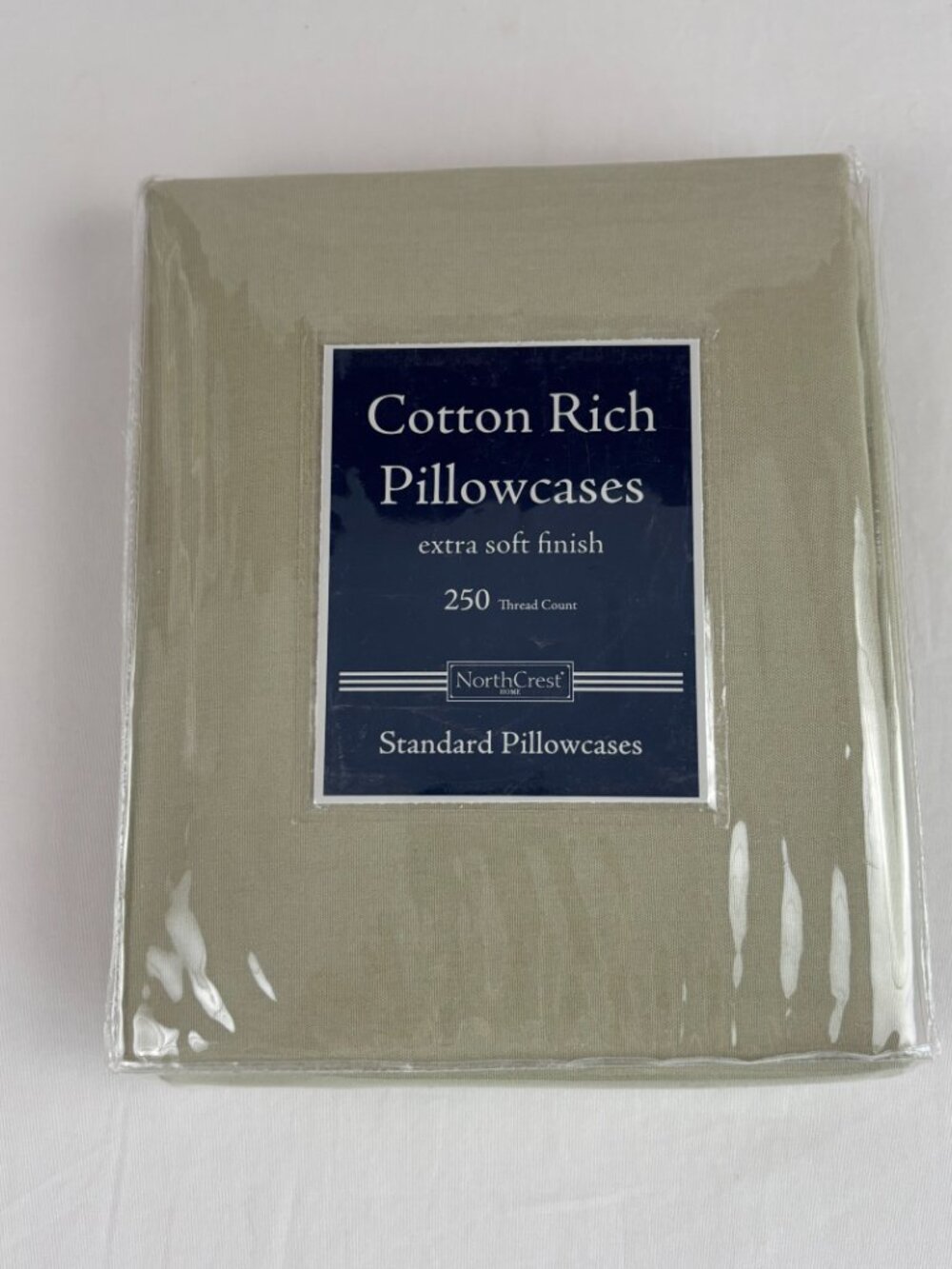 Northcrest Standard Pillowcases Cotton Polyester Green 250 TC